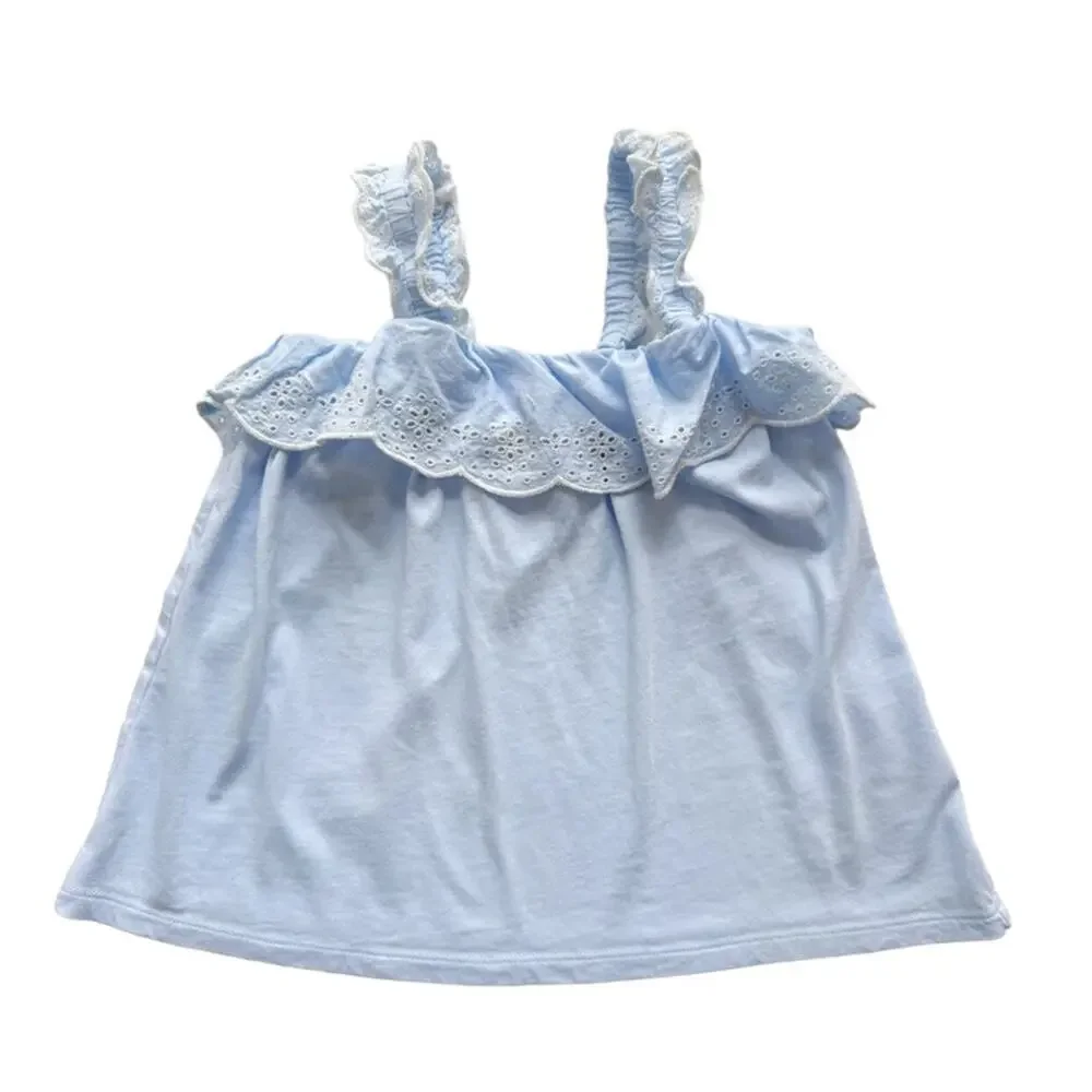 Gap Eyelet Ruffle Tank Top Size M(8)